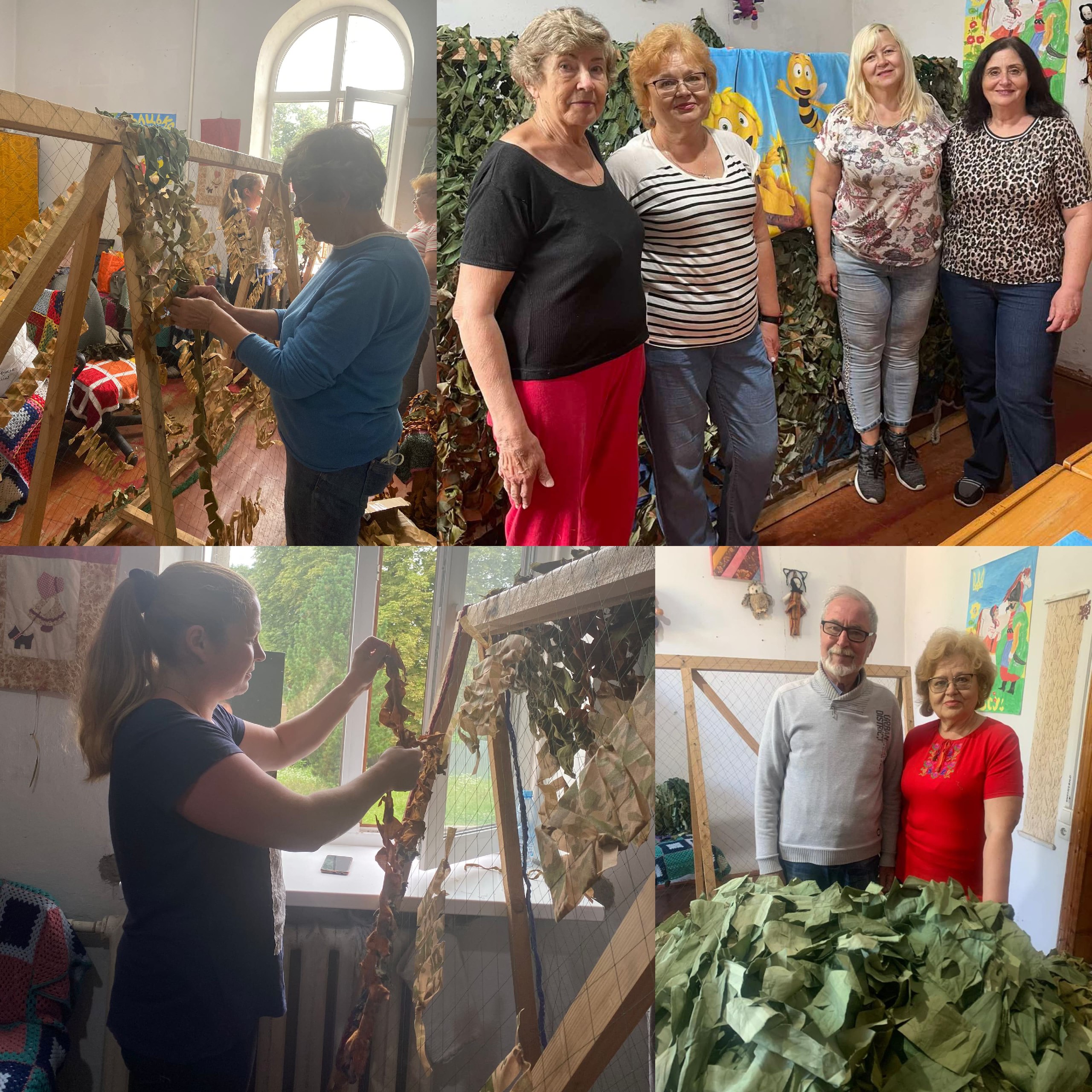 Наші бджілки продовжують плести маскувальні сітки!