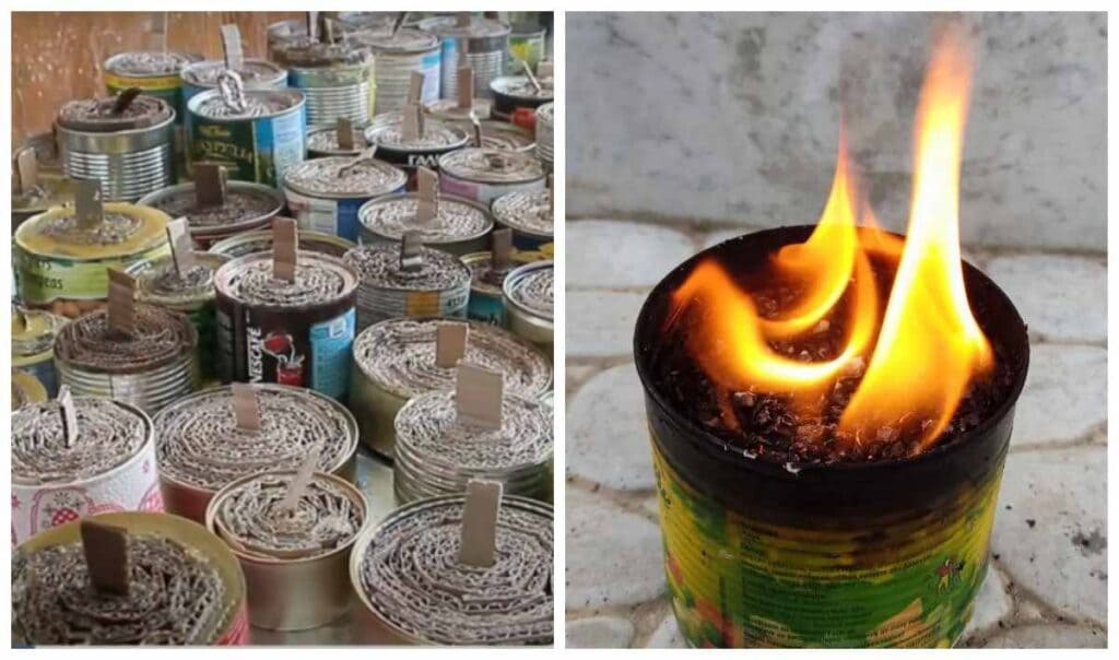 Окопні свічки стають рятівним джерелом світла і тепла 