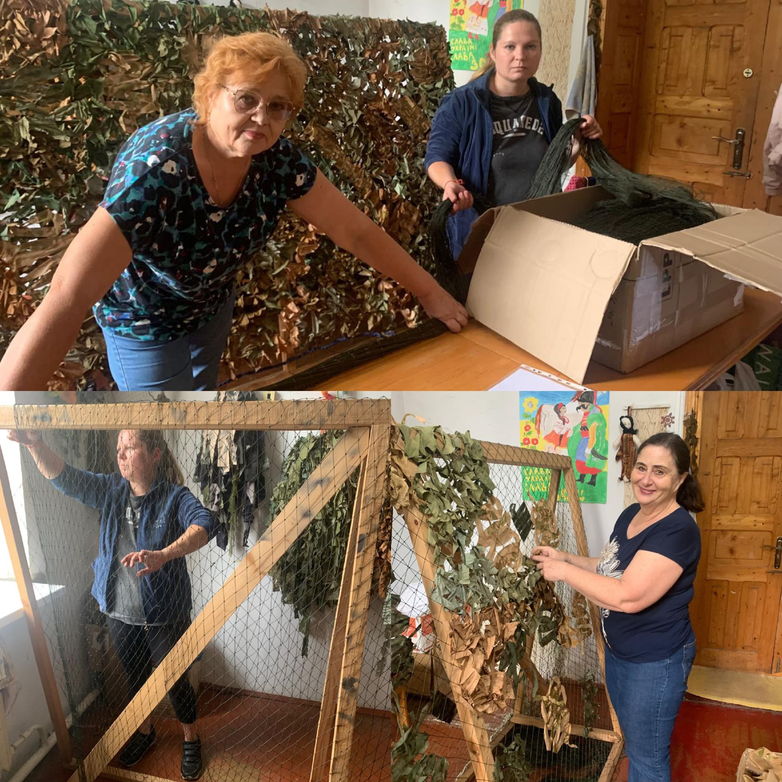 Чергову основу для маскувальної сітки ми отримали!